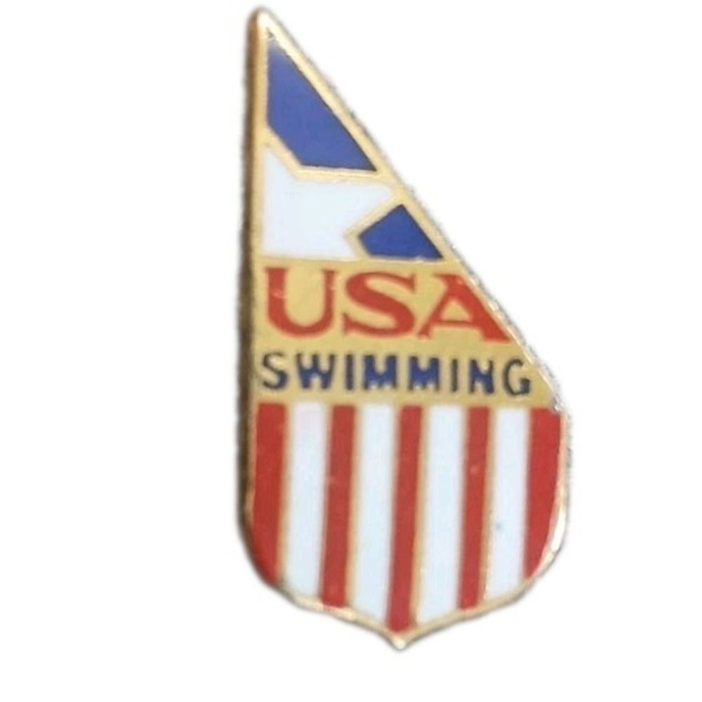 Paris 2024 - USA Swimming Association Enamel Lapel Hat Pin Pinback Model-1